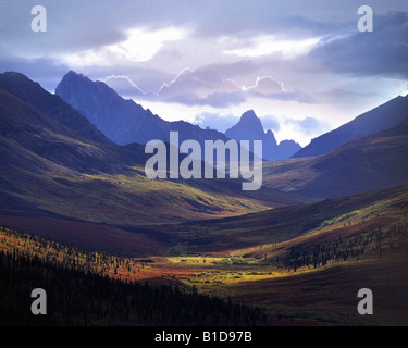 CA - YUKON : Tombstone Mountain dans le parc territorial Tombstone Banque D'Images