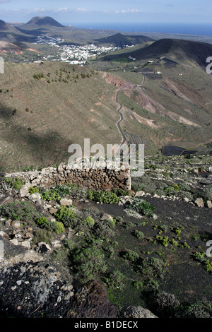 Sur la montagne et la mer Banque D'Images