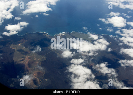 De l'air paysage volcan Banque D'Images