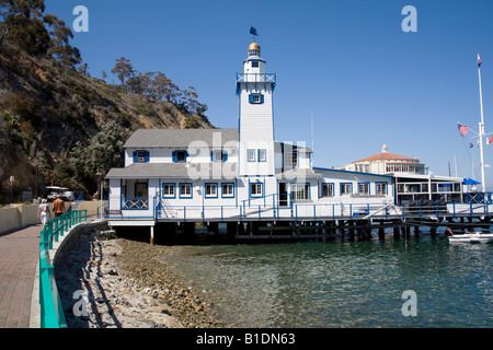 Yacht club à Avalon, l'île de Santa Catalina Harbour Californie Banque D'Images