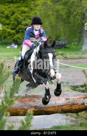 Concurrent à Scotsburn Horse Trials, Ecosse, Grande-Bretagne Banque D'Images