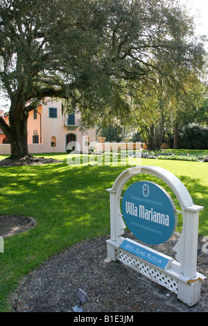 Villa Marianna le Jekyll Island Museum dans le quartier historique à l'île de Géorgie Jeykll Banque D'Images