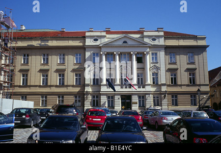 Bâtiment du Parlement Croate à Zagreb Banque D'Images