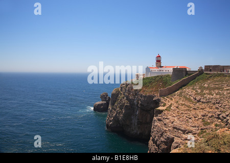 Phare du Cap St Vincent,Sagres Banque D'Images