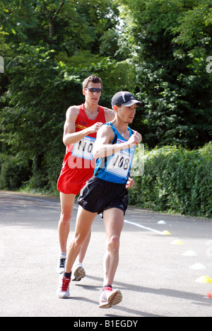 Course pédestre à Leamington Spa, Angleterre, RU Banque D'Images