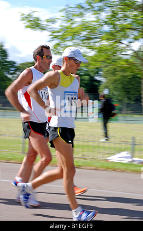 Course pédestre à Leamington Spa, Angleterre, RU Banque D'Images