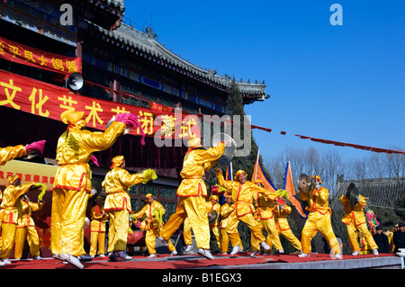 Chine Pékin Beiputuo studio de cinéma et le Nouvel An chinois du temple artistes du Festival de Printemps Banque D'Images