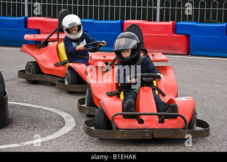 Le karting Karting, au nord du Devon Barnstaple, Devon, England, UK Banque D'Images