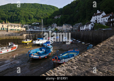 Port de Lynmouth, Exmoor National Park, Devon, England, UK Banque D'Images