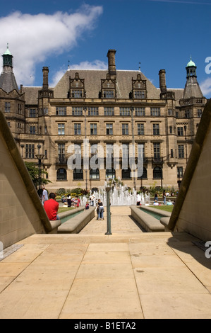 Les Jardins de la paix, le centre-ville de Sheffield, Angleterre Banque D'Images