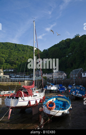 Port de Lynmouth, Exmoor National Park, Devon, England, UK Banque D'Images