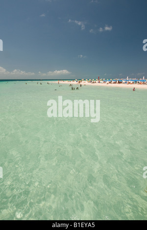 Plage de l'île Isla Mujeras des femmes au Mexique Banque D'Images