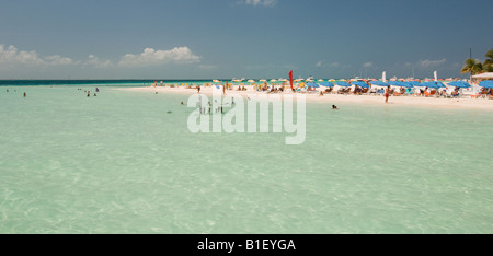 Plage de l'île Isla Mujeras des femmes au Mexique Banque D'Images