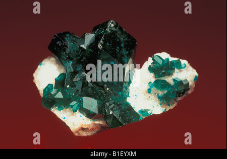 Dioptase ( Green ) Banque D'Images