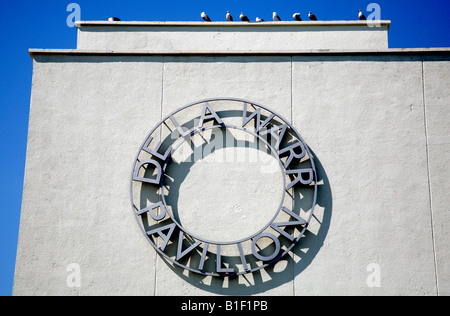 Détail de De La Warr Pavilion à Bexhill on Sea, Angleterre Banque D'Images