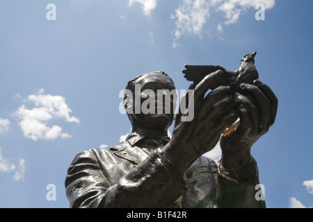 Monument de la poète espagnol Federico Garcia Lorca, Madrid, Espagne Banque D'Images