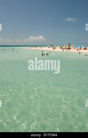 Plage de l'île Isla Mujeras des femmes au Mexique Banque D'Images