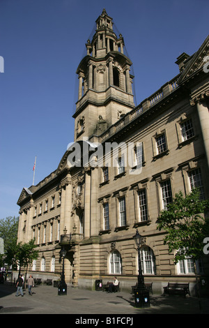 Ville de Preston, en Angleterre. Le style baroque construit 1903 Preston House entrée des sessions de la Cour de la Couronne à Harris Street. Banque D'Images