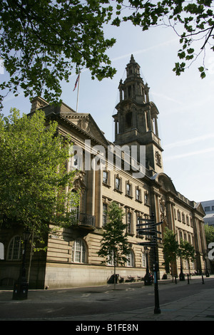 Ville de Preston, en Angleterre. Le style baroque construit 1903 Preston House entrée des sessions de la Cour de la Couronne à Harris Street. Banque D'Images