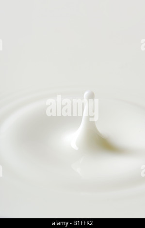 Goutte de lait Banque D'Images