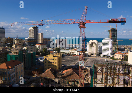 Les travaux de construction à Beyrouth Banque D'Images