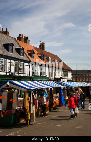 Marché le samedi Beverley East Riding Yorkshire Banque D'Images