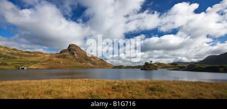 Cregennan Snowdonia Lac Boathouse Banque D'Images