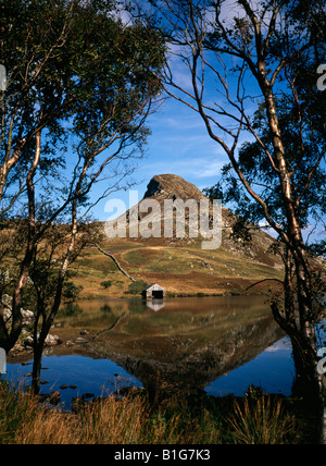 Cregennan Snowdonia Lac Boathouse Banque D'Images