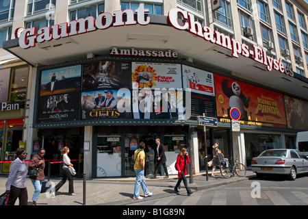 Cinéma Gaumont Champs-Elysées Paris France Banque D'Images