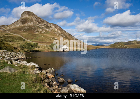Cregennan Snowdonia Lac Boathouse Banque D'Images