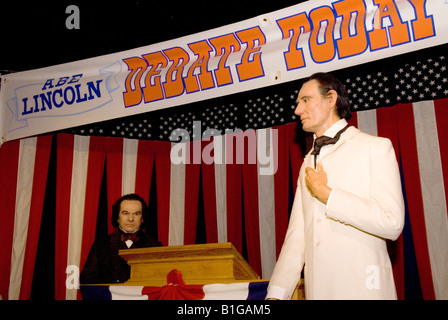 Abe Lincoln afficher au niveau national Presidential Wax Museum Keystone Dakota du Sud USA Banque D'Images