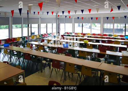 Cantine scolaire vide Banque D'Images