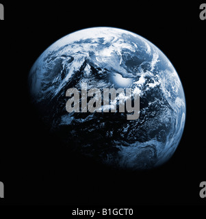 Image satellite de la Terre depuis l'espace Banque D'Images