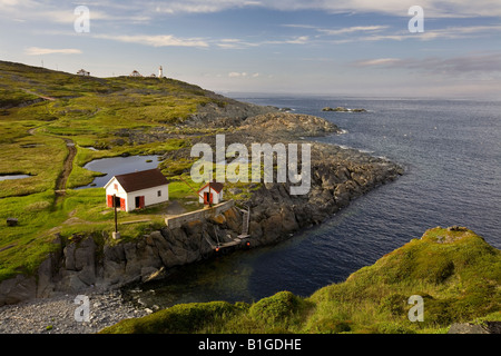 L'île Quirpon Lighthouse Inn est situé à l'extrémité de la péninsule nord de Terre-Neuve. Banque D'Images