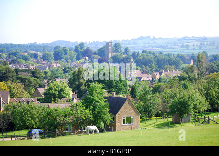 Vue de la ville, Chipping Campden, Cotswolds, Gloucestershire, Angleterre, Royaume-Uni Banque D'Images