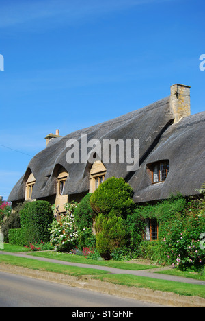 Cotswold cottage de chaume, Chipping Campden, Cotswolds, Gloucestershire, Angleterre, Royaume-Uni Banque D'Images