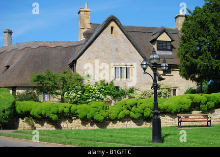 Cotswold cottage de chaume, Chipping Campden, Cotswolds, Gloucestershire, Angleterre, Royaume-Uni Banque D'Images