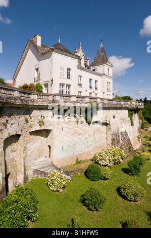 Le Castel, La Roche-Posay, Vienne, France. Banque D'Images