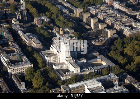 Vue aérienne au nord de sénat Chambre Brunei Gallery et l'Université de Londres et l'intérieur des bâtiments de la ville de Bloomsbury Londres WC1 Angleterre Banque D'Images