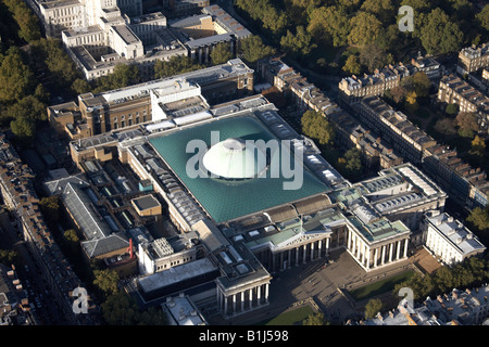 Vue aérienne au nord-ouest de la British Museum Bloomsbury Londres WC1 England UK Banque D'Images