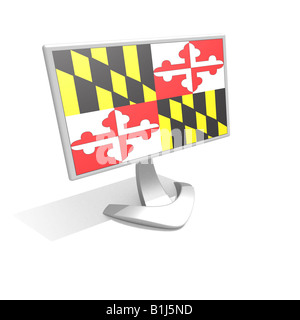 Pavillon de l'état de Maryland usa us Banque D'Images