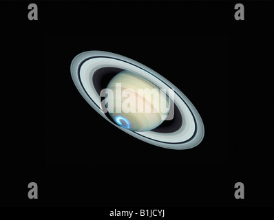 La planète Saturne Banque D'Images