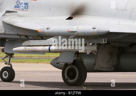 L'Eurofighter Typhoon Wing maquette de train roulant Kemble Missiles Air Show 2008 Banque D'Images