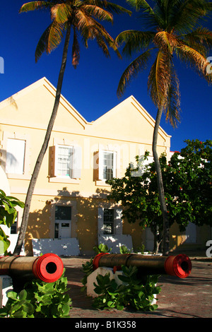 Canons à Cockburn Town Grand Turk Banque D'Images