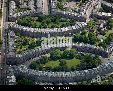 Terrasses géorgiennes distinctif, la nouvelle ville d'Édimbourg, Edinburgh, Ecosse Banque D'Images