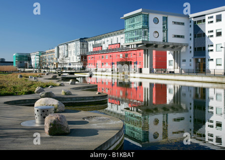 Des logements modernes, Malmö, Suède. Banque D'Images