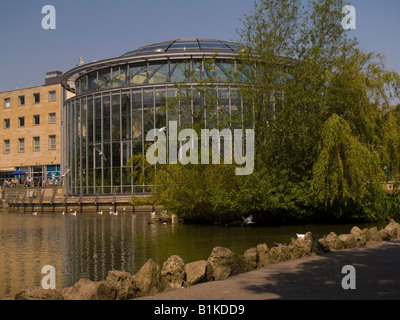 Sunderland Jardins d'hiver, Mowbray Park et Lake. Banque D'Images