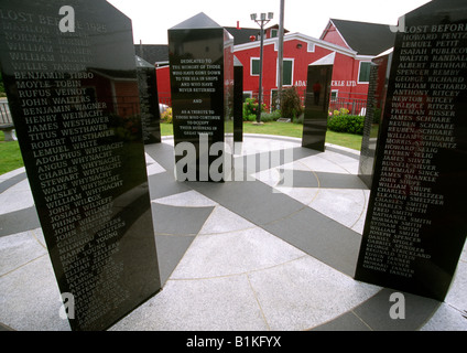 Monument aux pêcheurs de Lunenburg en Nouvelle-Écosse Banque D'Images