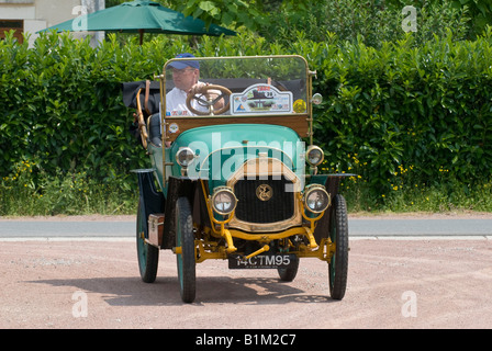 Le zèbre 'vintage' (La moule) automobile - rallye de voitures classiques, la France. Banque D'Images