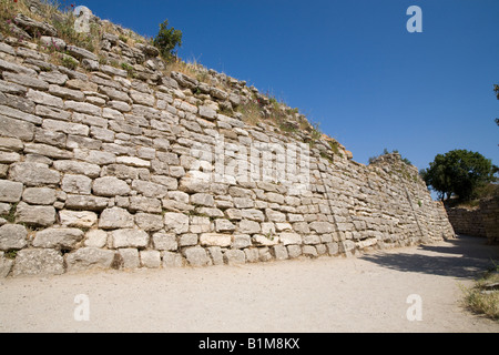 Murs de Troie sur la côte égéenne de la Turquie Banque D'Images